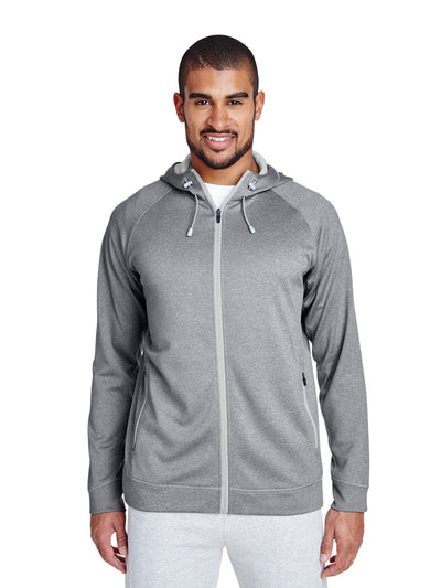 Team 365 Mens Excel Melange Performance Fleece Jacket