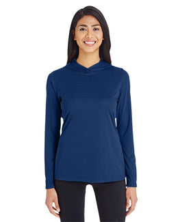 Team 365 Ladies Zone Performance Hoodie TT41W | Sport Dark Navy - Front