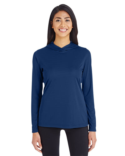Team 365 Ladies Zone Performance Hoodie TT41W | Sport Dark Navy - Front