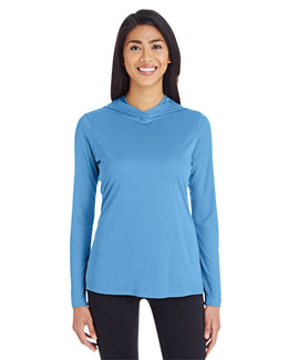 Team 365 Ladies Zone Performance Hoodie TT41W | Sport Light Blue - Front