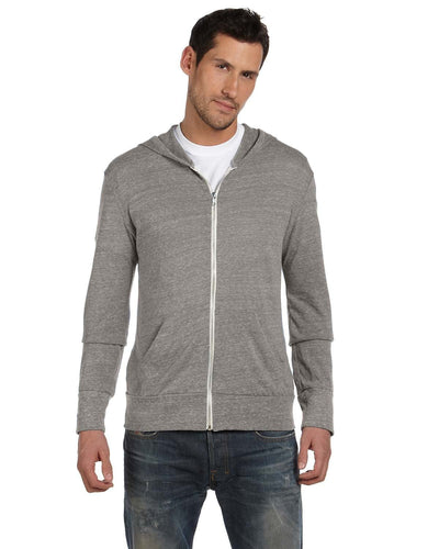 Alternative Unisex Eco-Jersey Zip Hoodie AA1970 | Eco Grey - Front