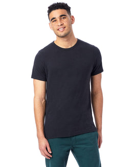 Alternative Mens Eco-Jersey Crew T-Shirt AA1973 | Eco True Black - Front