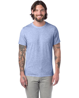 Alternative Mens Eco-Jersey Crew T-Shirt AA1973 | Eco Pacific Blue - Front