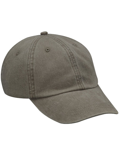 Adams Low-Profile Washed Pigment-Dyed Cap AD969 | Cactus - Front