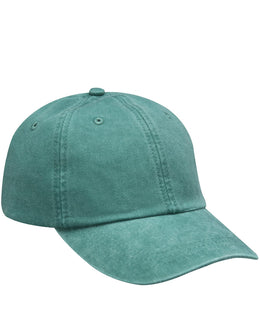 Adams Low-Profile Washed Pigment-Dyed Cap AD969 | Aqua - Front