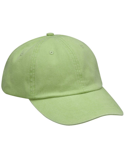 Adams Low-Profile Washed Pigment-Dyed Cap AD969 | Lime - Front