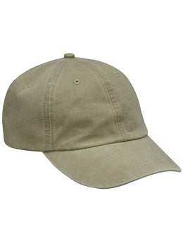 Adams Low-Profile Washed Pigment-Dyed Cap AD969 | Khaki - Front