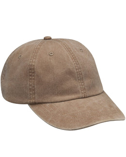 Adams Low-Profile Washed Pigment-Dyed Cap AD969 | Mississippi Mud - Front