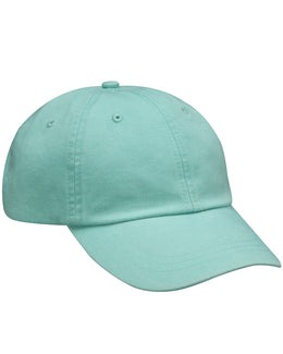 Adams Low-Profile Washed Pigment-Dyed Cap AD969 | Sea Foam - Front