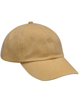 Adams Low-Profile Washed Pigment-Dyed Cap AD969 | Mustard - Front