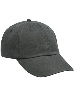 Adams Low-Profile Washed Pigment-Dyed Cap AD969 | Charcoal - Front