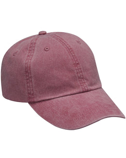 Adams Low-Profile Washed Pigment-Dyed Cap AD969 | Nautical Red - Front
