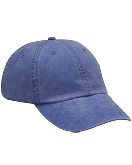 Adams Low-Profile Washed Pigment-Dyed Cap AD969 | Royal - Front