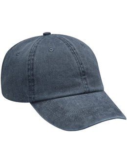 Adams Low-Profile Washed Pigment-Dyed Cap AD969 | Navy - Front