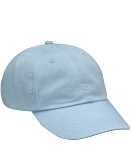 Adams Low-Profile Washed Pigment-Dyed Cap AD969 | Baby Blue - Front