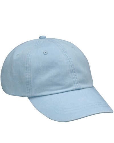 Adams Low-Profile Washed Pigment-Dyed Cap AD969 | Baby Blue - Front
