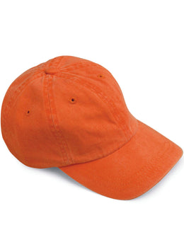 Adams Low-Profile Washed Pigment-Dyed Cap AD969 | Tangerine - Front