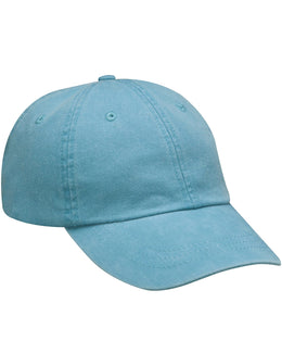 Adams Low-Profile Washed Pigment-Dyed Cap AD969 | Caribbean Blue - Front