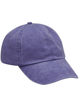 Adams Low-Profile Washed Pigment-Dyed Cap AD969 | Purple - Front