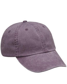 Adams Low-Profile Washed Pigment-Dyed Cap AD969 | Wild Plum - Front