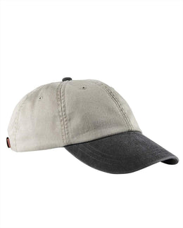 Adams Low-Profile Washed Pigment-Dyed Cap AD969 | Stone/ Black - Front