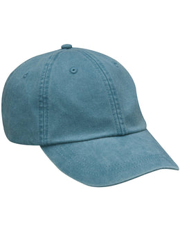 Adams Low-Profile Washed Pigment-Dyed Cap AD969 | Teal - Front