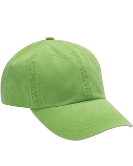 Adams Low-Profile Washed Pigment-Dyed Cap AD969 | Neon Green - Front