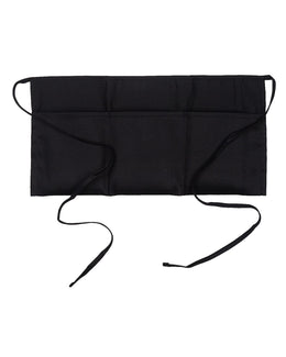 Big Accessories Three-Pocket Waist Apron APR50 | Black - Front