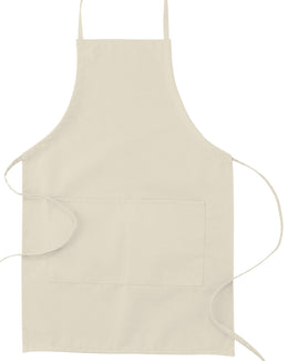 Big Accessories Two-Pocket Apron APR53 | Natural - Front