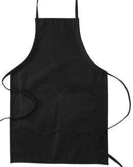 Big Accessories Two-Pocket Apron APR53 | Black - Front