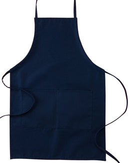 Big Accessories Two-Pocket Apron APR53 | Navy - Front