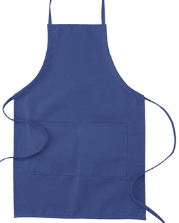 Big Accessories Two-Pocket Apron APR53 | Royal - Front
