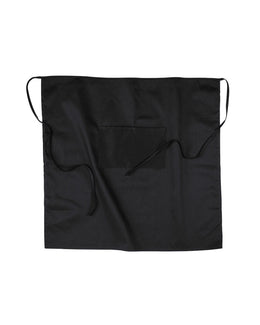 Big Accessories 30" Bistro Apron APR55 | Black - Front