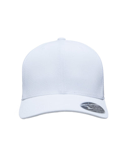 Team 365 Flexfit Cool & Dry Mini Pique Performance Cap ATB100 | White - Front