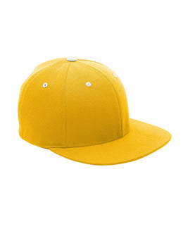 Team 365 Flexfit Adult Pro-Formance Contrast Eyelets Cap ATB101 | Sp Ath Gold/ Wht - Front