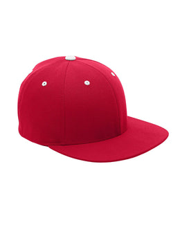 Team 365 Flexfit Adult Pro-Formance Contrast Eyelets Cap ATB101 | Sport Red/ White - Front
