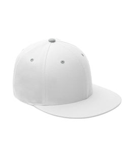 Team 365 Flexfit Adult Pro-Formance Contrast Eyelets Cap ATB101 | White/ Sp Silver - Front