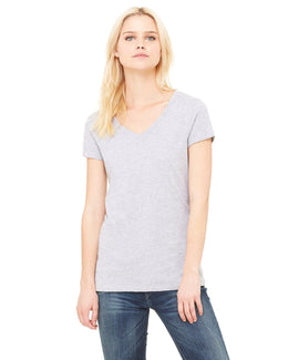 Bella+Canvas Ladies Short Sleeve V-Neck T-Shirt B6005 | Athletic Heather - Front