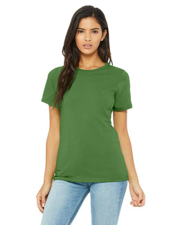 Bella+Canvas Ladies Relaxed Short Sleeve Jersey T-Shirt B6400 | Leaf - Front