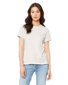Bella+Canvas Ladies Relaxed Short Sleeve Jersey T-Shirt B6400 | Vintage White - Front