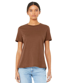 Bella+Canvas Ladies Relaxed Short Sleeve Jersey T-Shirt B6400 | Chestnut - Front
