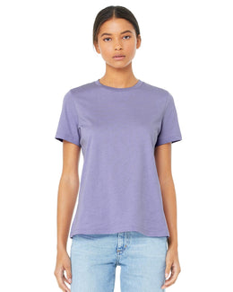 Bella+Canvas Ladies Relaxed Short Sleeve Jersey T-Shirt B6400 | Dark Lavender - Front