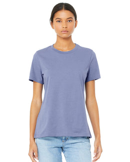 Bella+Canvas Ladies Relaxed Short Sleeve Jersey T-Shirt B6400 | Lavender Blue - Front
