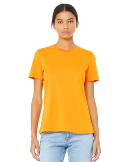 Bella+Canvas Ladies Relaxed Short Sleeve Jersey T-Shirt B6400 | Gold - Front