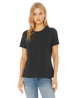 Bella+Canvas Ladies Relaxed Short Sleeve Jersey T-Shirt B6400 | Dark Grey - Front