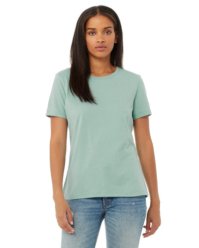 Bella+Canvas Ladies Relaxed Short Sleeve Jersey T-Shirt B6400 | Dusty Blue - Front