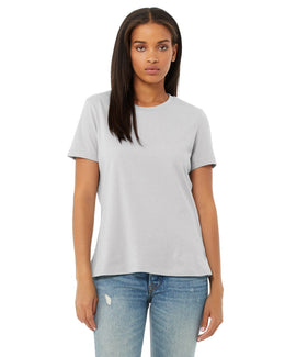 Bella+Canvas Ladies Relaxed Short Sleeve Jersey T-Shirt B6400 | Solid Athltc Gry - Front