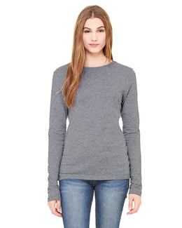 Bella+Canvas Ladies Long Sleeve T-Shirt B6500 | Deep Heather - Front