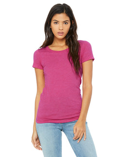 Bella+Canvas Ladies Triblend T-Shirt B8413 | Berry Triblend - Front