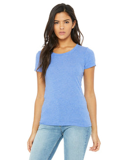 Bella+Canvas Ladies Triblend T-Shirt B8413 | Blue Triblend - Front